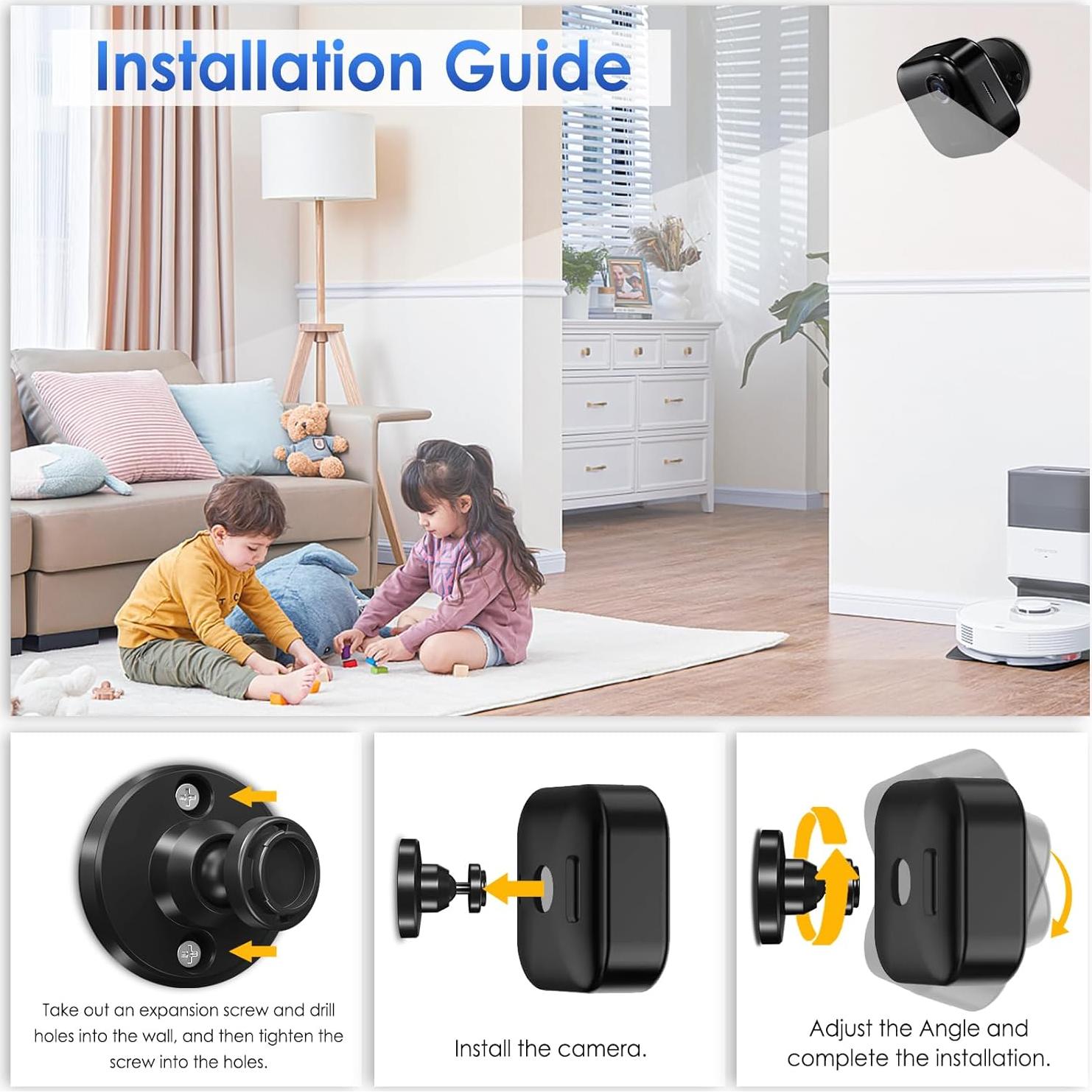 Soporte para Cámara Blink Exterior Ajustable 360° - Paquete de 3