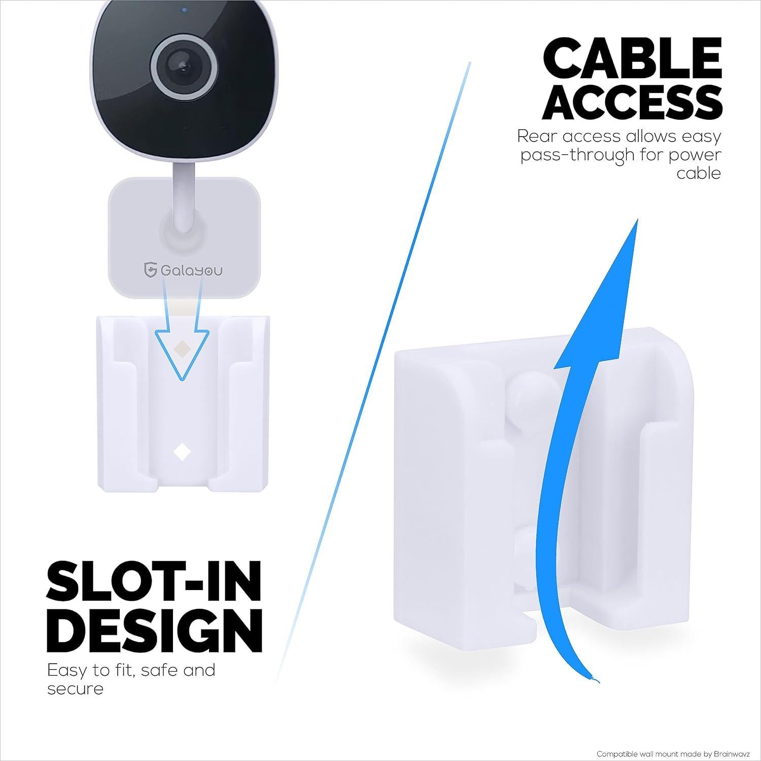 Soporte de Pared Brainwavz para Cámara GalaYou G7 - Blanco
