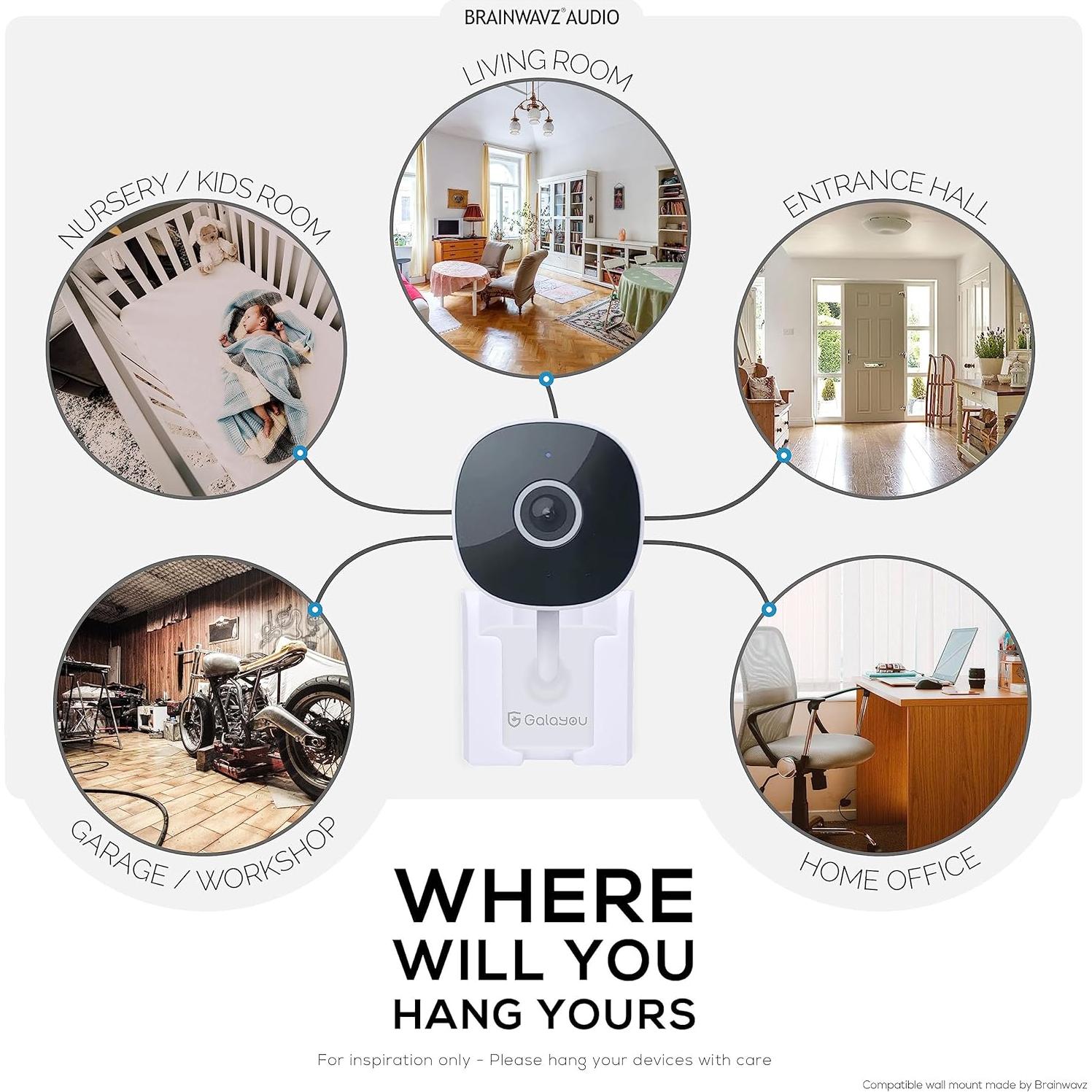 Soporte de Pared Brainwavz para Cámara GalaYou G7 - Blanco
