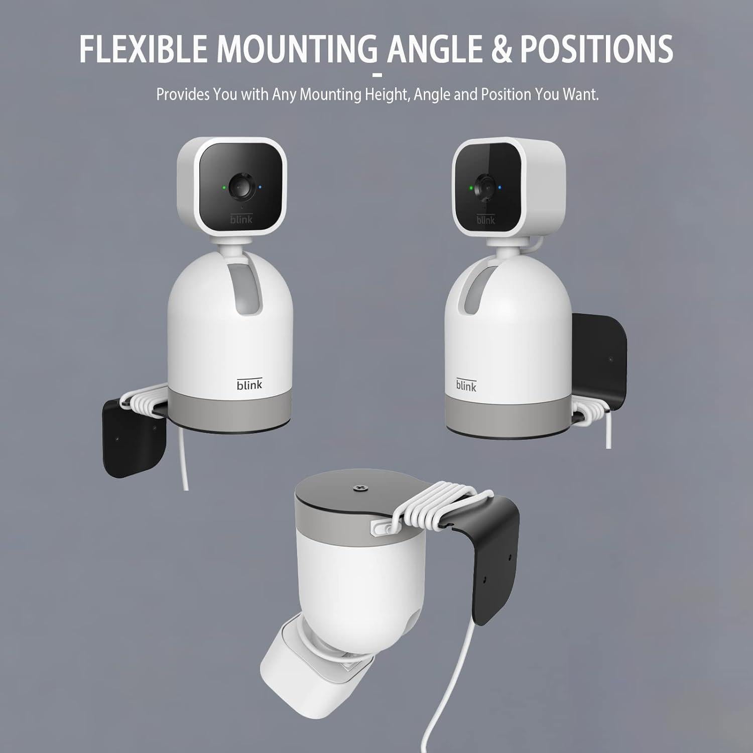 Soporte de Pared PUUUCI para Cámara Blink Mini Pan-Tilt - Paquete de 2