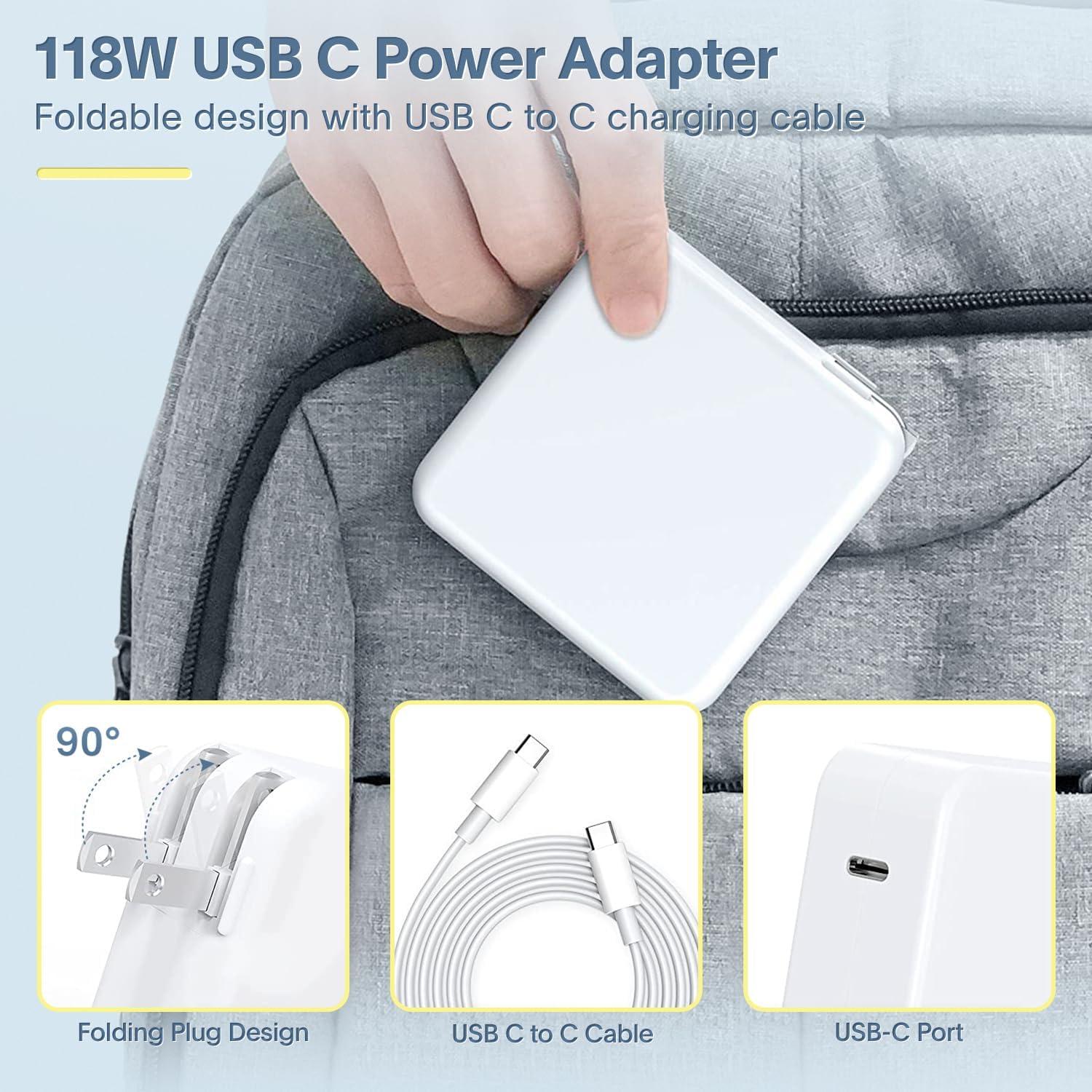 Cargador USB C 118W Azacvb para MacBook Pro y Air