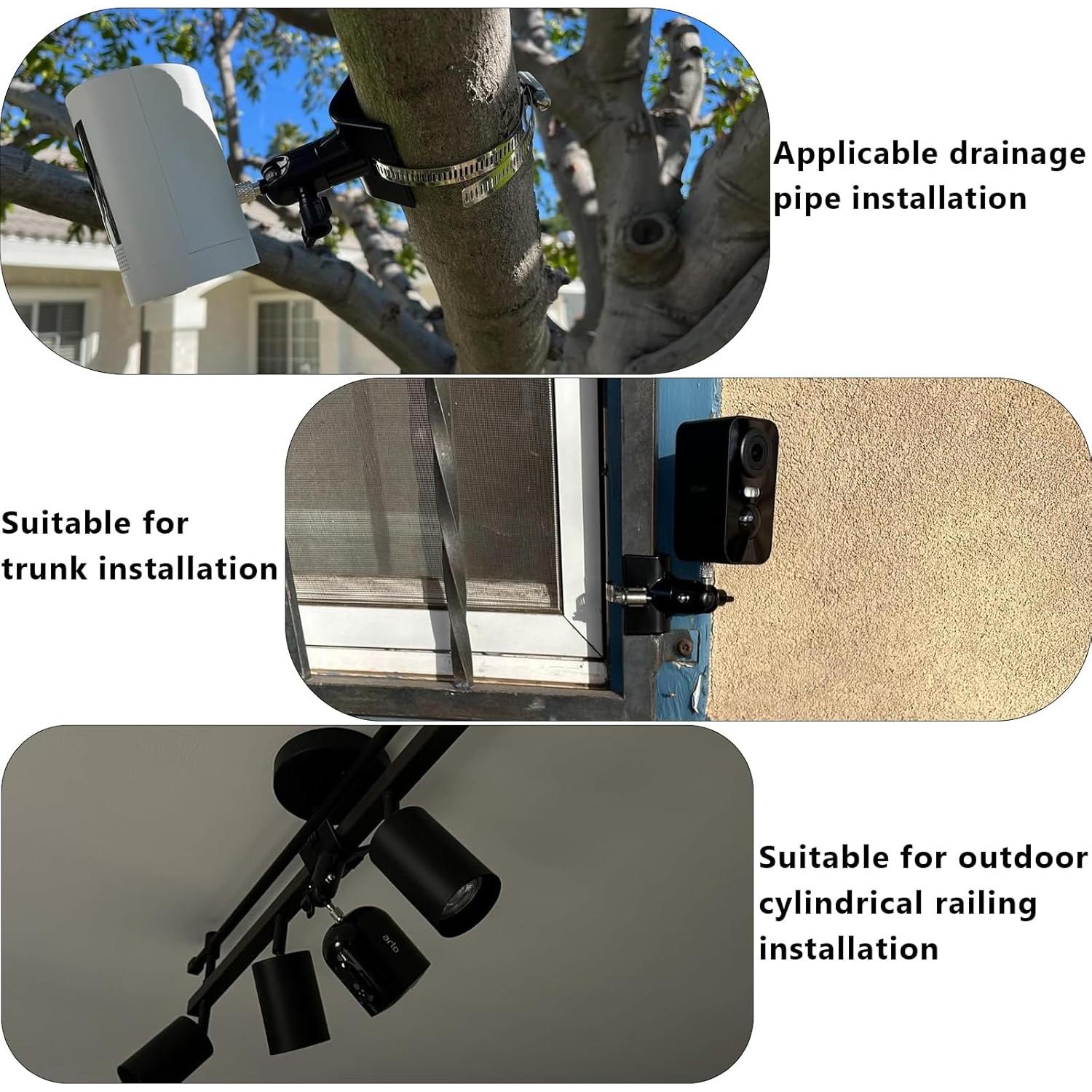 Soporte de Montaje Universal para Poste Augstci - Negro