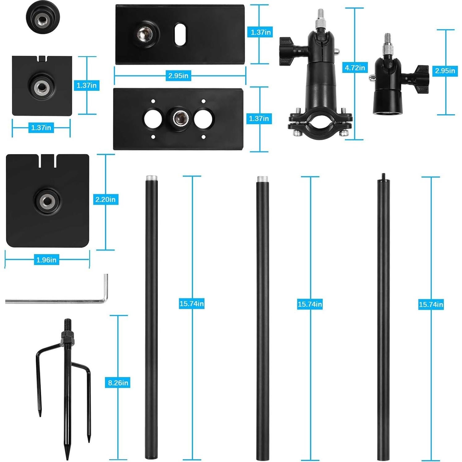 Soporte de Montaje en Estaca KOROAO para Cámaras de Seguridad