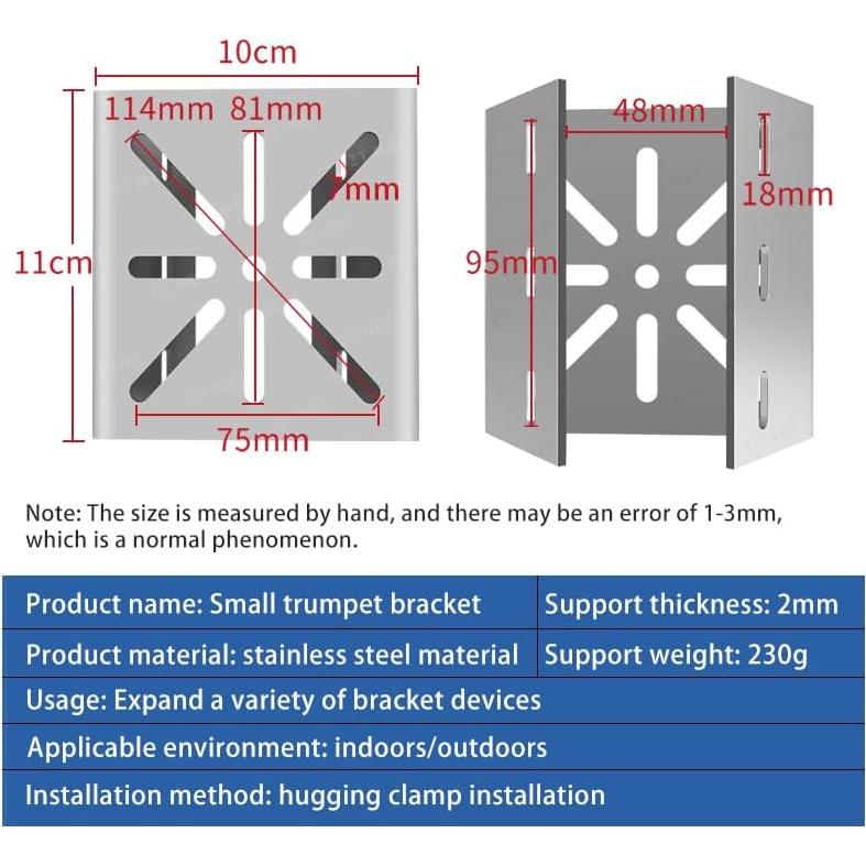 Soporte Vertical de Acero Inoxidable ZT-NET para Cámara CCTV