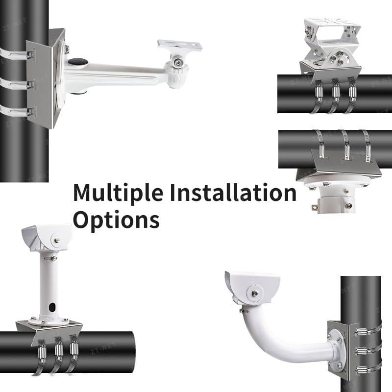 Soporte Vertical de Acero Inoxidable ZT-NET para Cámara CCTV