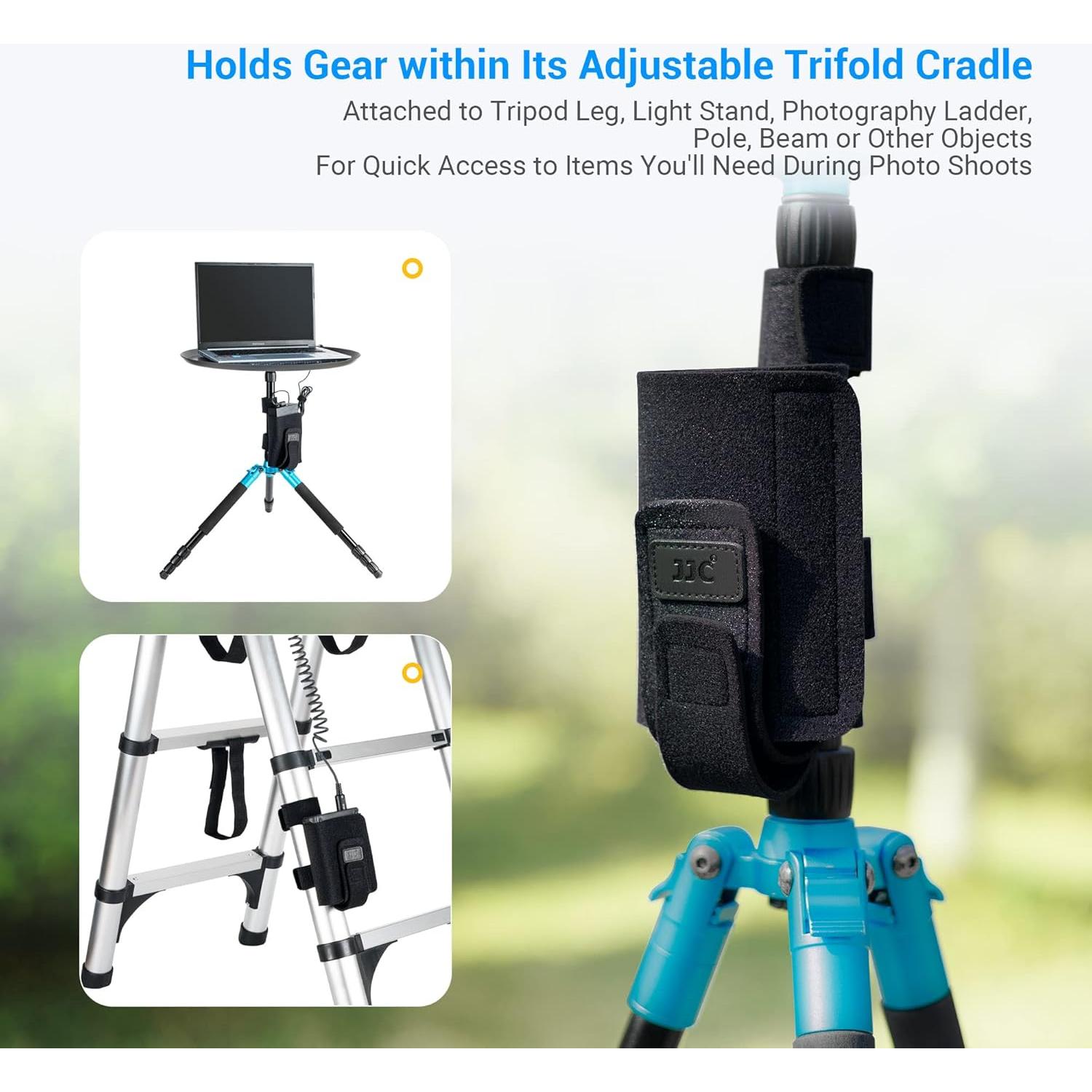 Correa de Montaje JJC para Batería Externa y Flash - Negro