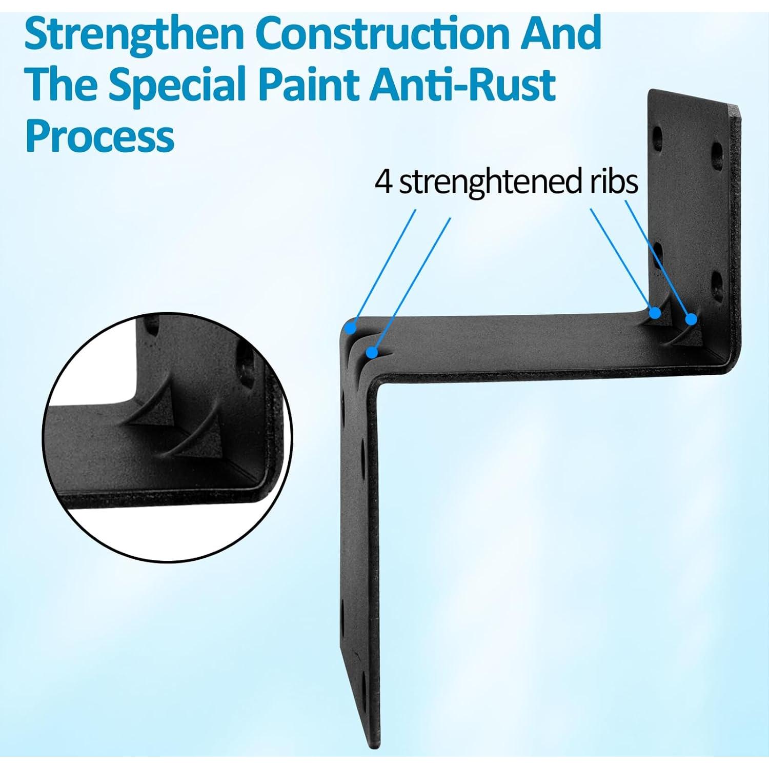 Kit de Montaje de Antena XRDS-RF con Soporte de Poste Negro