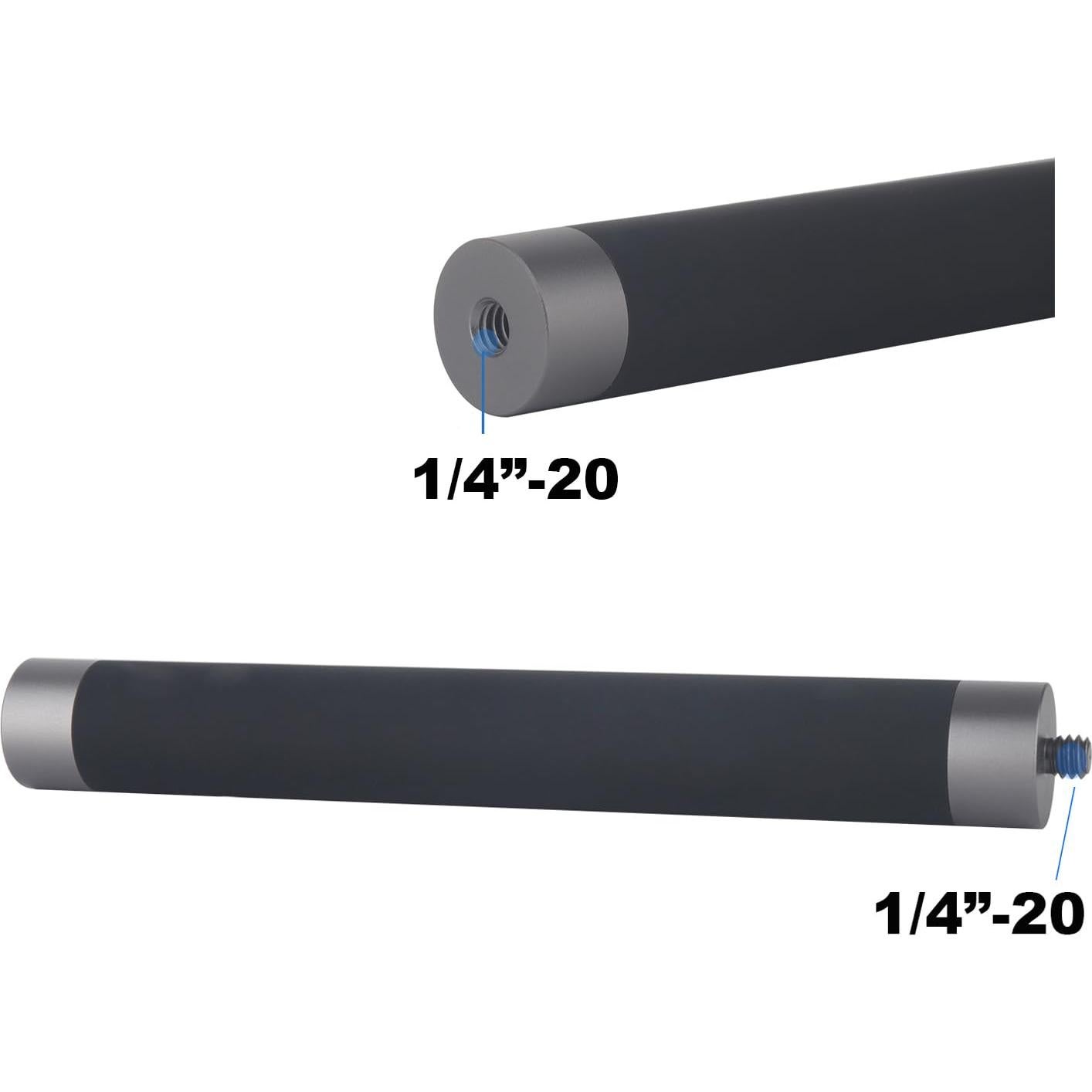 Varilla de Extensión de Aluminio Rigdance 15cm 1/4" para Cámara