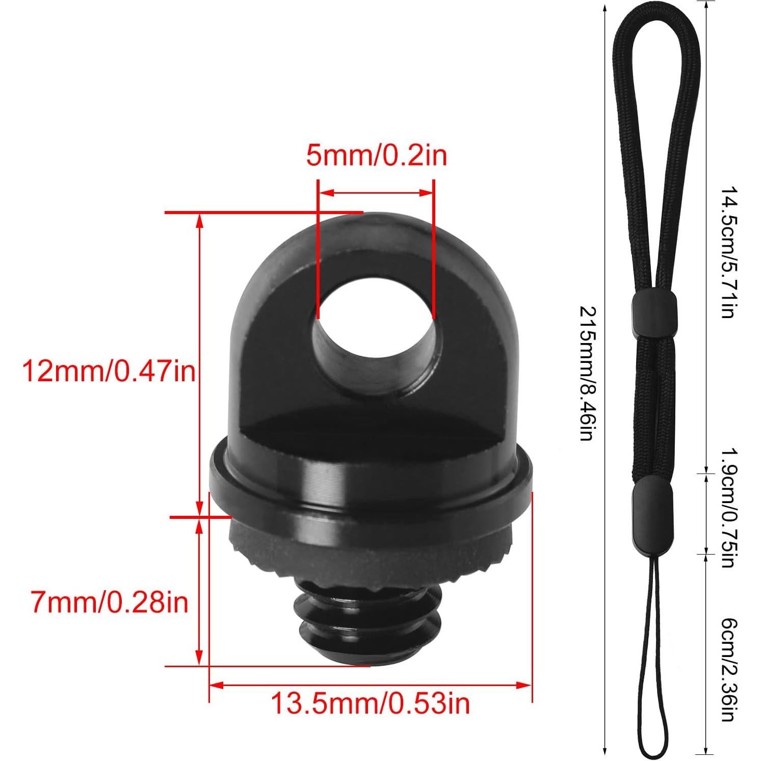 Correa de Hombro y Muñeca LUORNG 1/4" Ajustable 2 Pcs