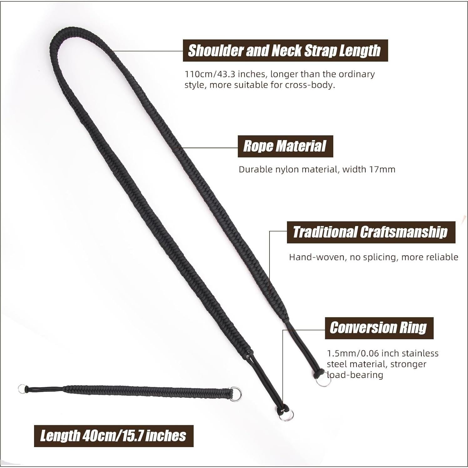 Correa de Cámara ARVOK 2 Pack 110cm Universal para Nikon Canon Sony