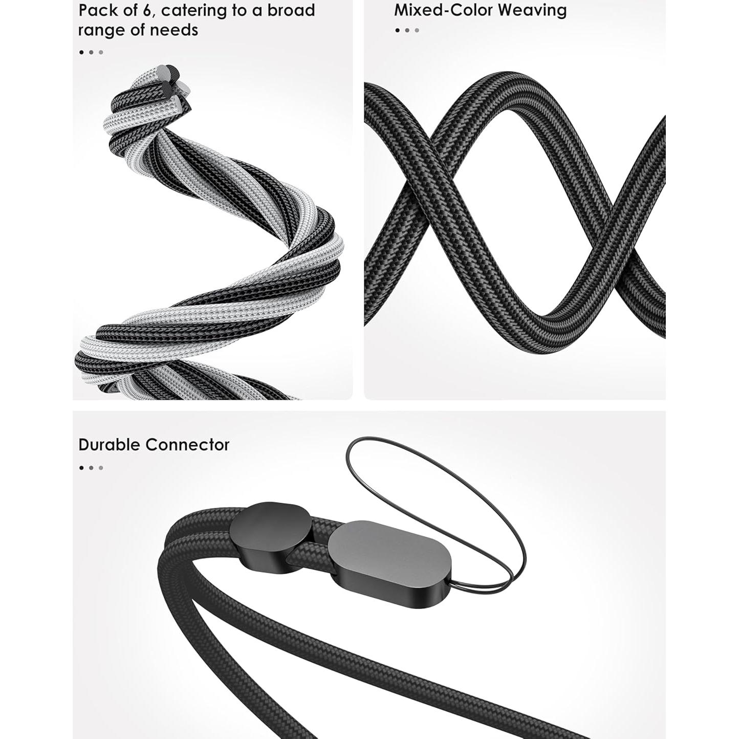 Correa de Muñeca Avorast Paquete de 6 Nylon Ajustable Colorido