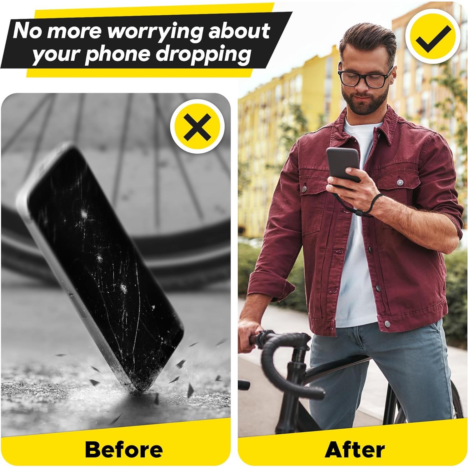 Correa de Muñeca Empire Ajustable Negra - 3 Paquetes