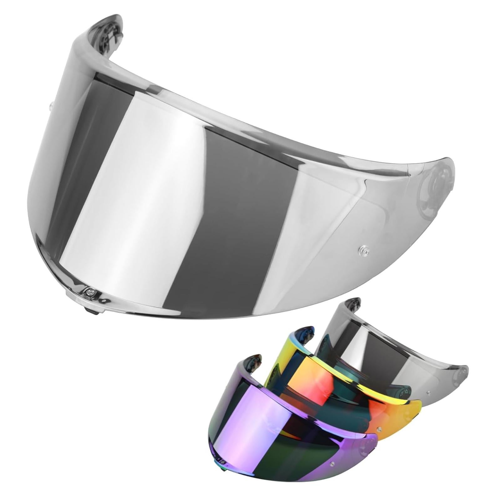 Visera de Casco RIDLOG K6 K6s Tinte Cromo Plateado