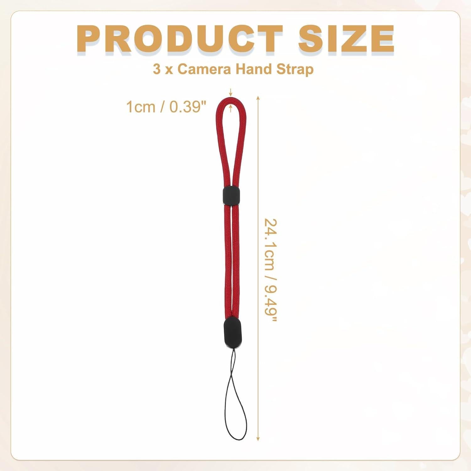 Correa de Muñeca PATIKIL de Nylon Ajustable - 3 Piezas Rojo