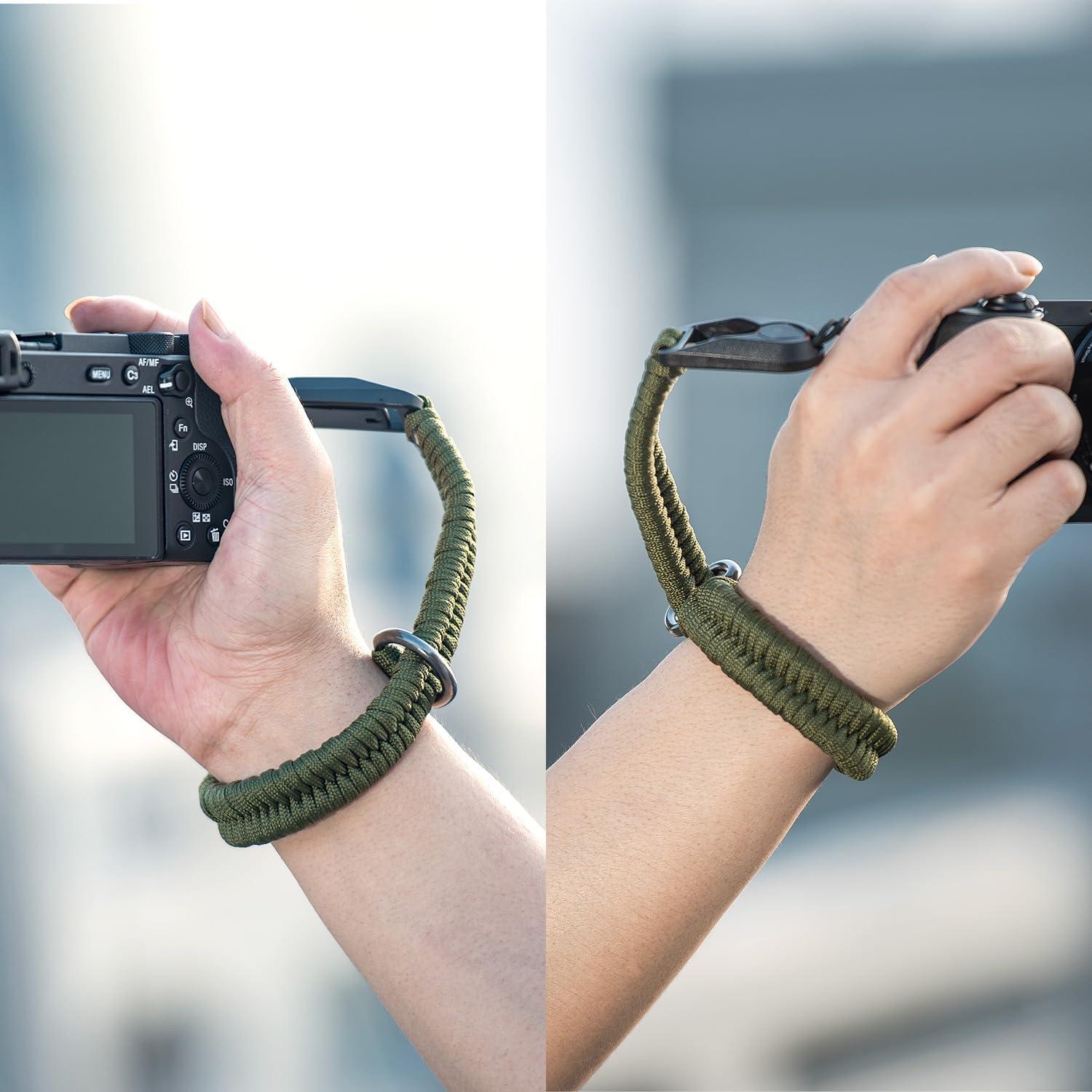 Correa de Muñeca Ajustable para Cámara Universal Verde