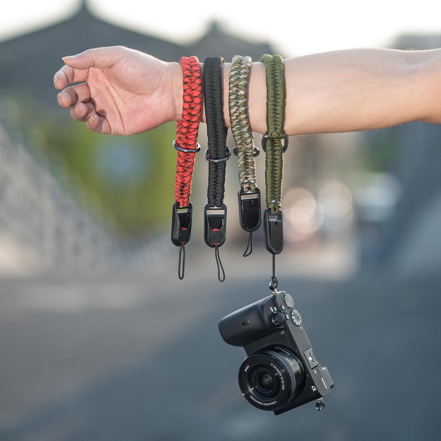 Correa de Muñeca Ajustable para Cámara Universal Verde