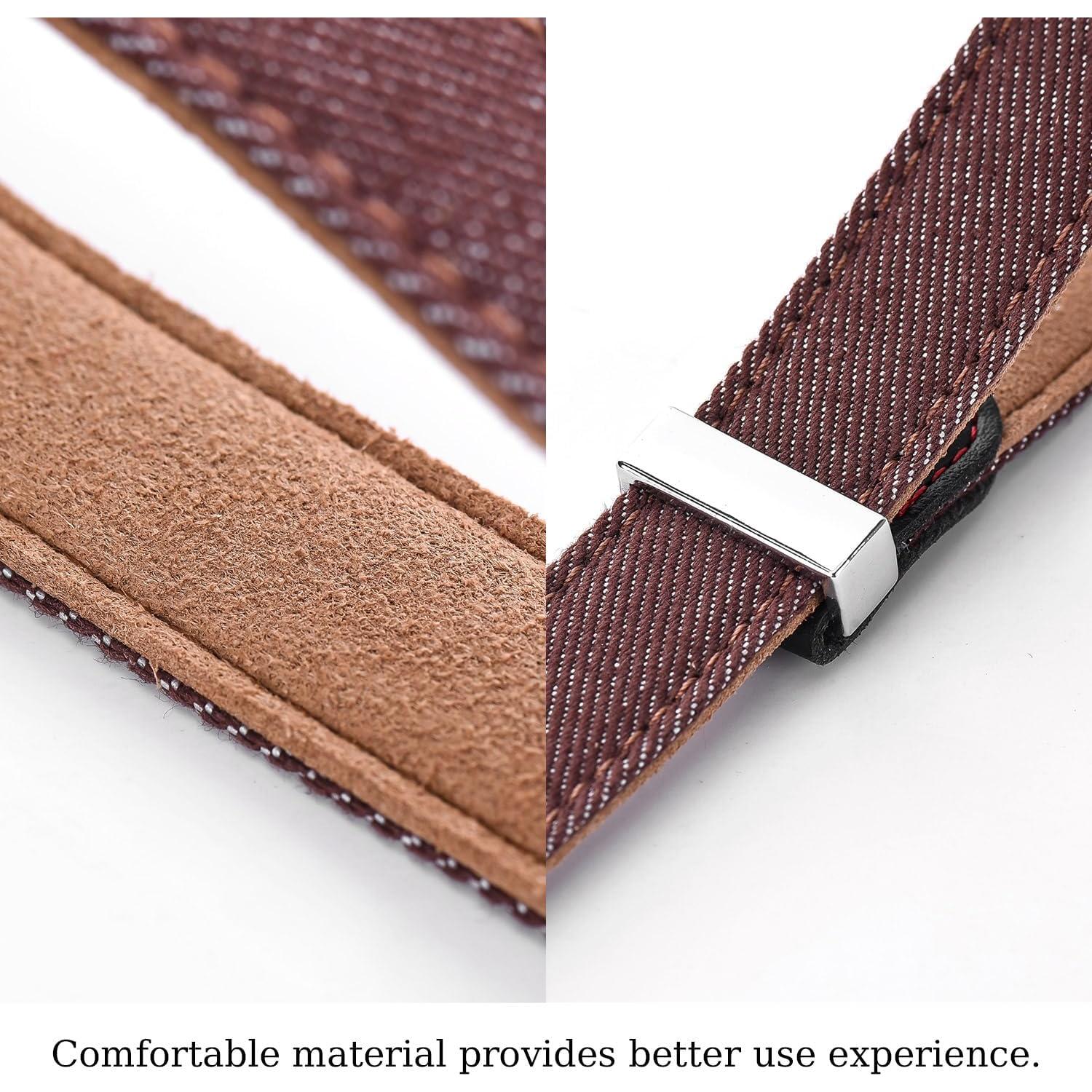 Correa de Muñeca de Denim Marrón para Cámara SLR Ajustable