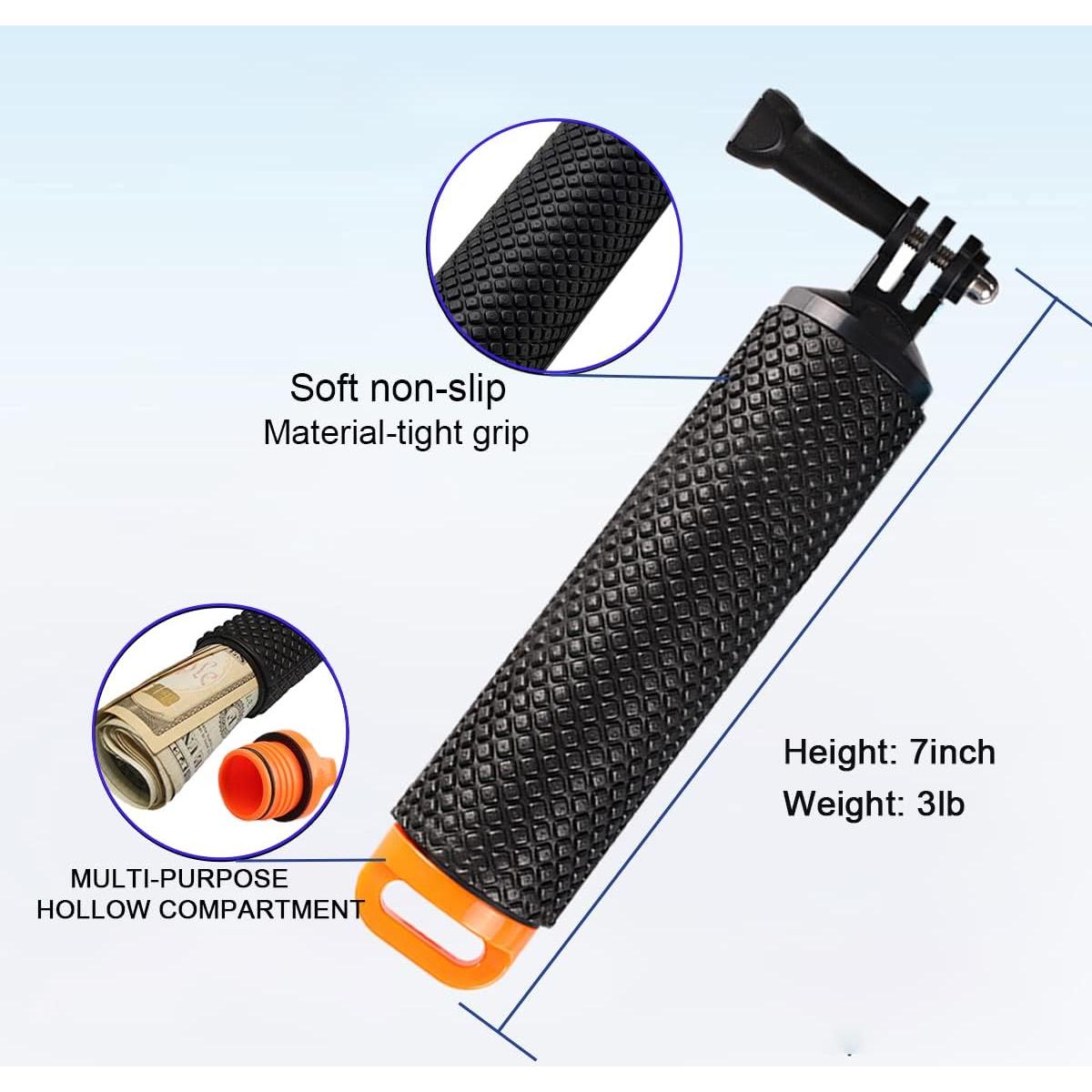 Mango Flotante Impermeable WLPREOE + Correa para GoPro y iPhone