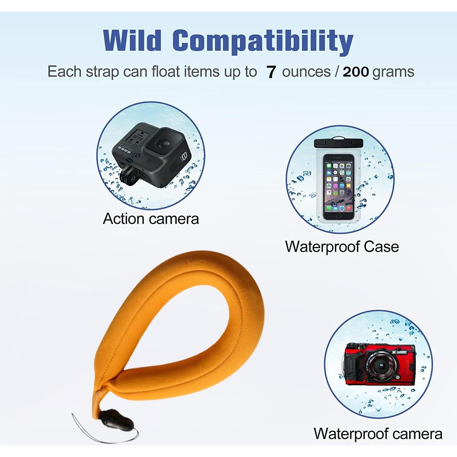 Mango Flotante Impermeable WLPREOE + Correa para GoPro y iPhone