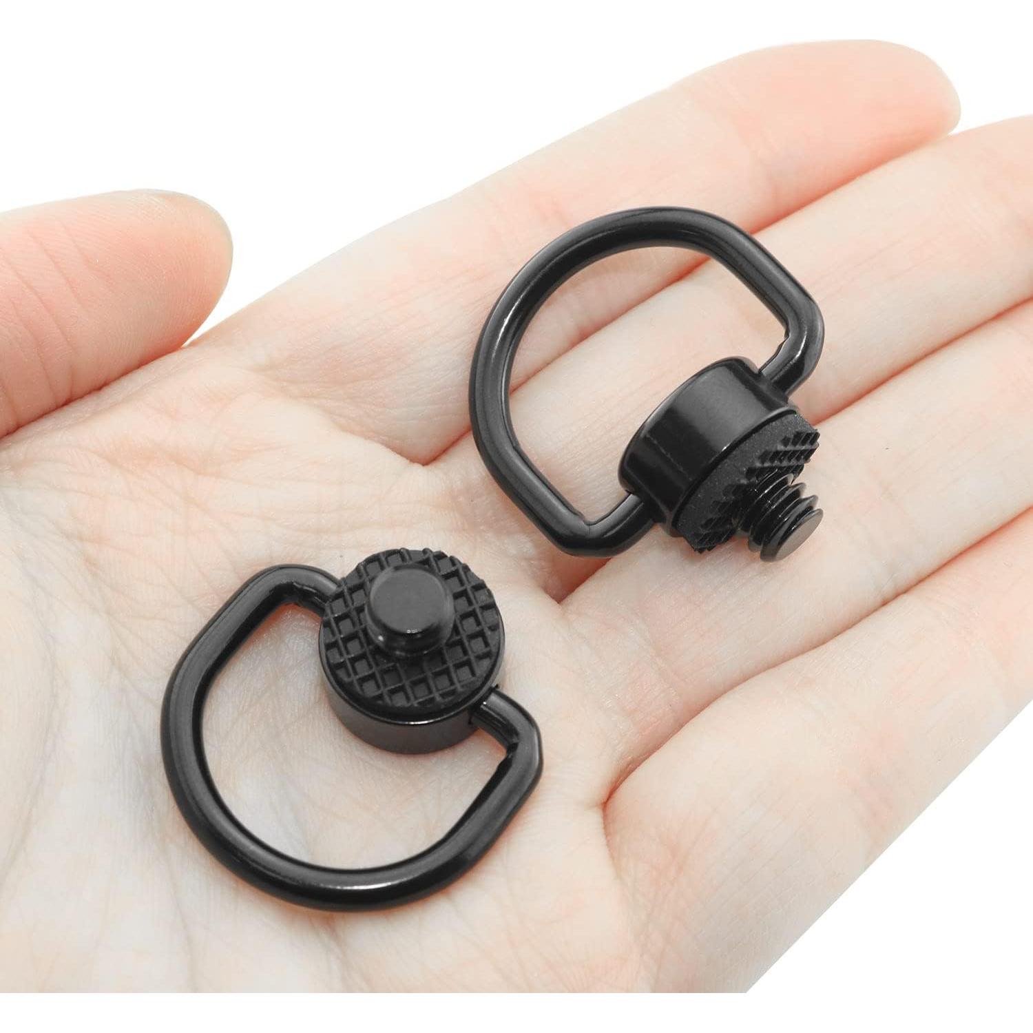 Paquete de 2 Tornillos en D Acero Inoxidable 1/4" para Trípode