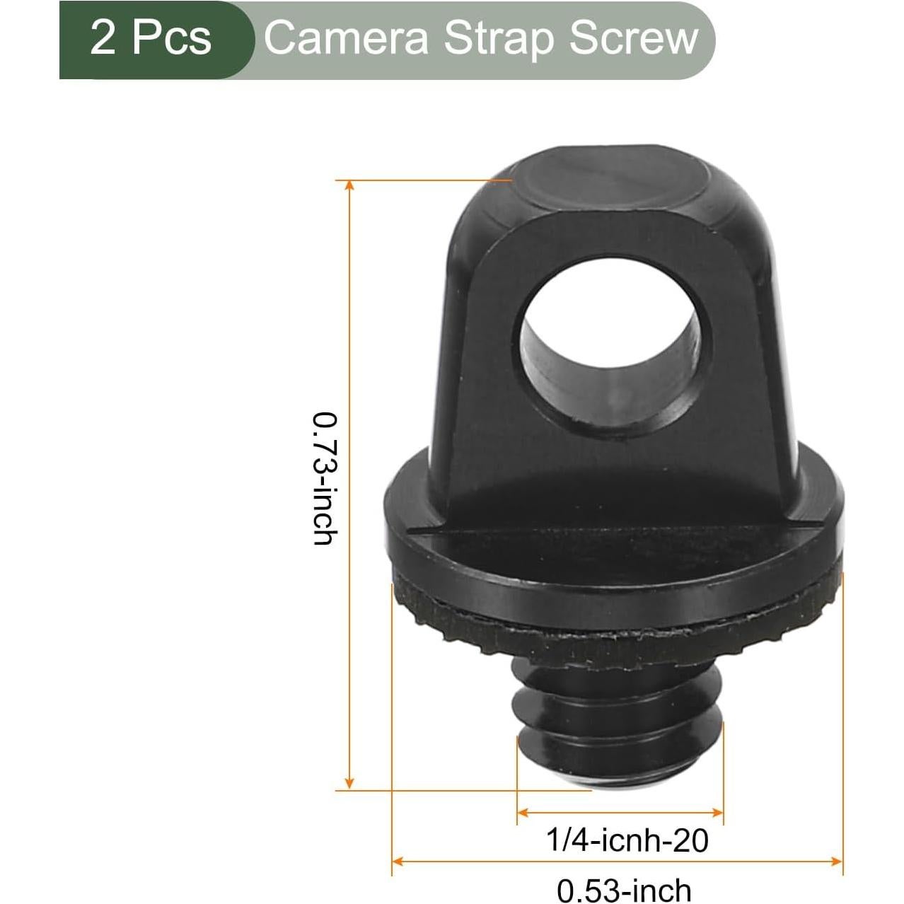 Soporte de Tornillo para Correa de Cámara YOKIVE - 2 Pcs Aluminio