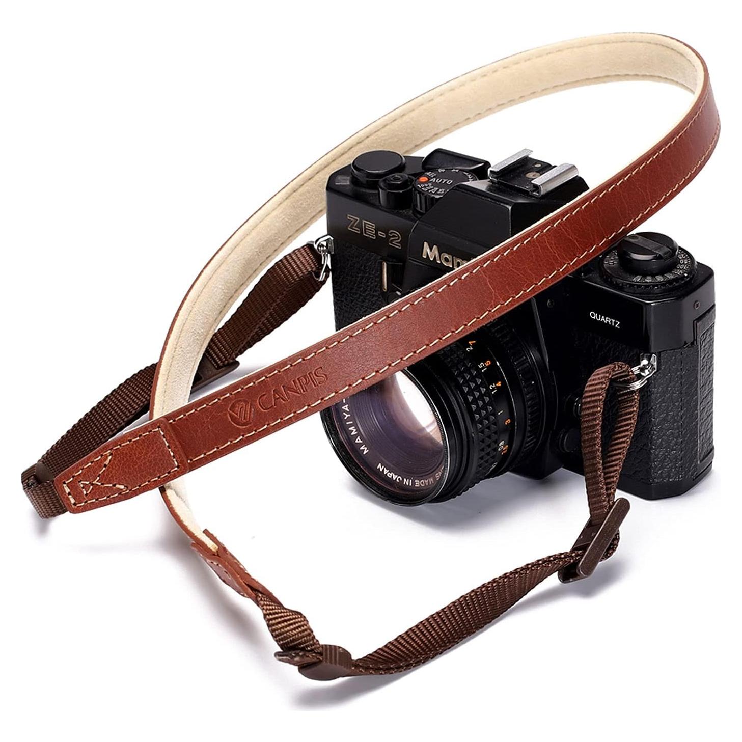 Correa de Hombro para Cámara CANPIS VPF-CP008 Marrón Ajustable