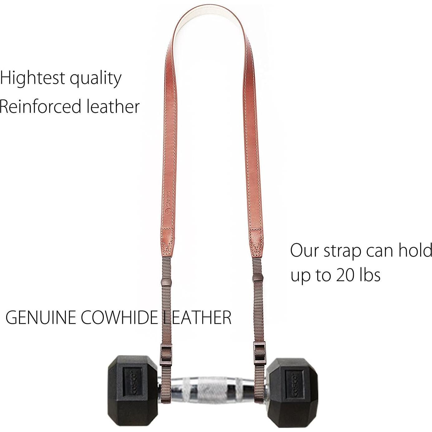 Correa de Hombro para Cámara CANPIS VPF-CP008 Marrón Ajustable