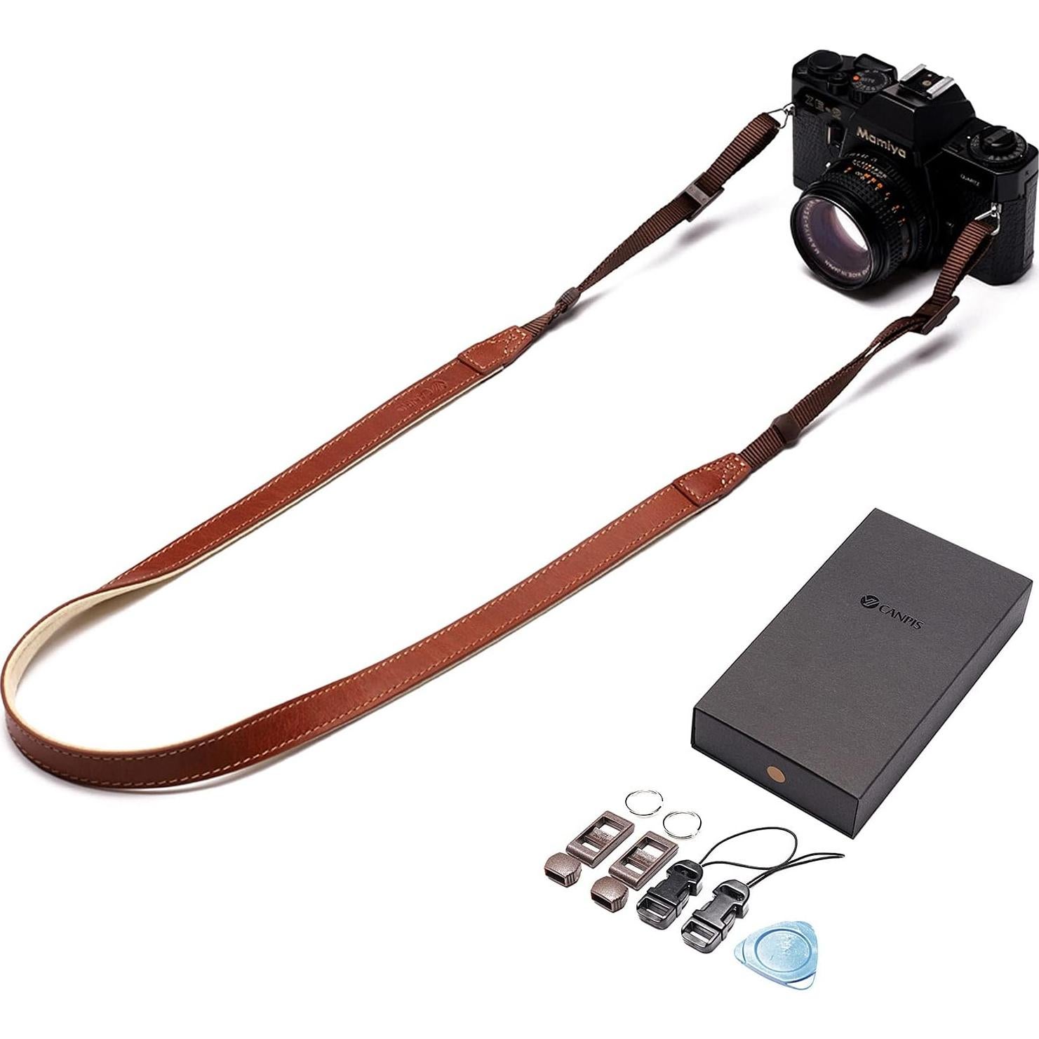 Correa de Hombro para Cámara CANPIS VPF-CP008 Marrón Ajustable