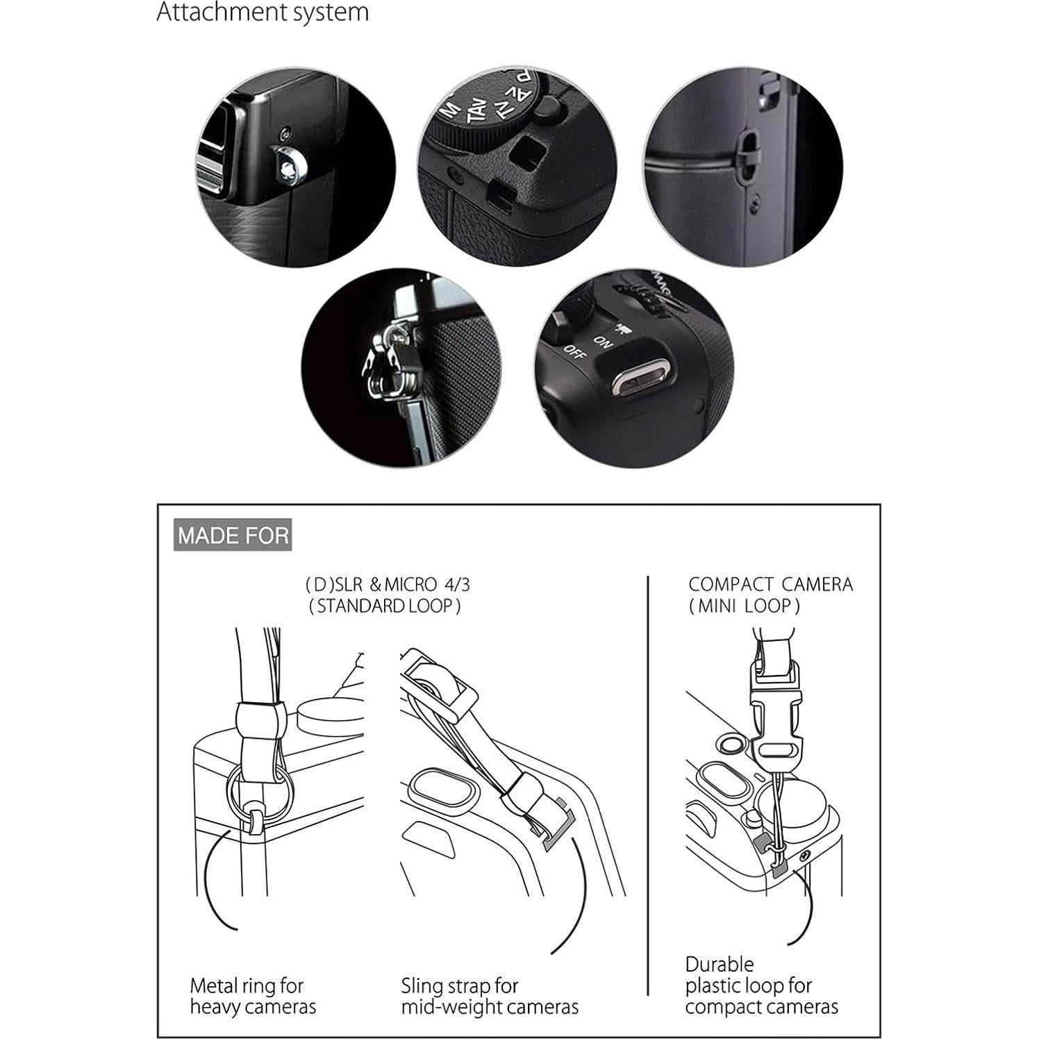 Correa de Hombro para Cámara CANPIS VPF-CP008 Marrón Ajustable