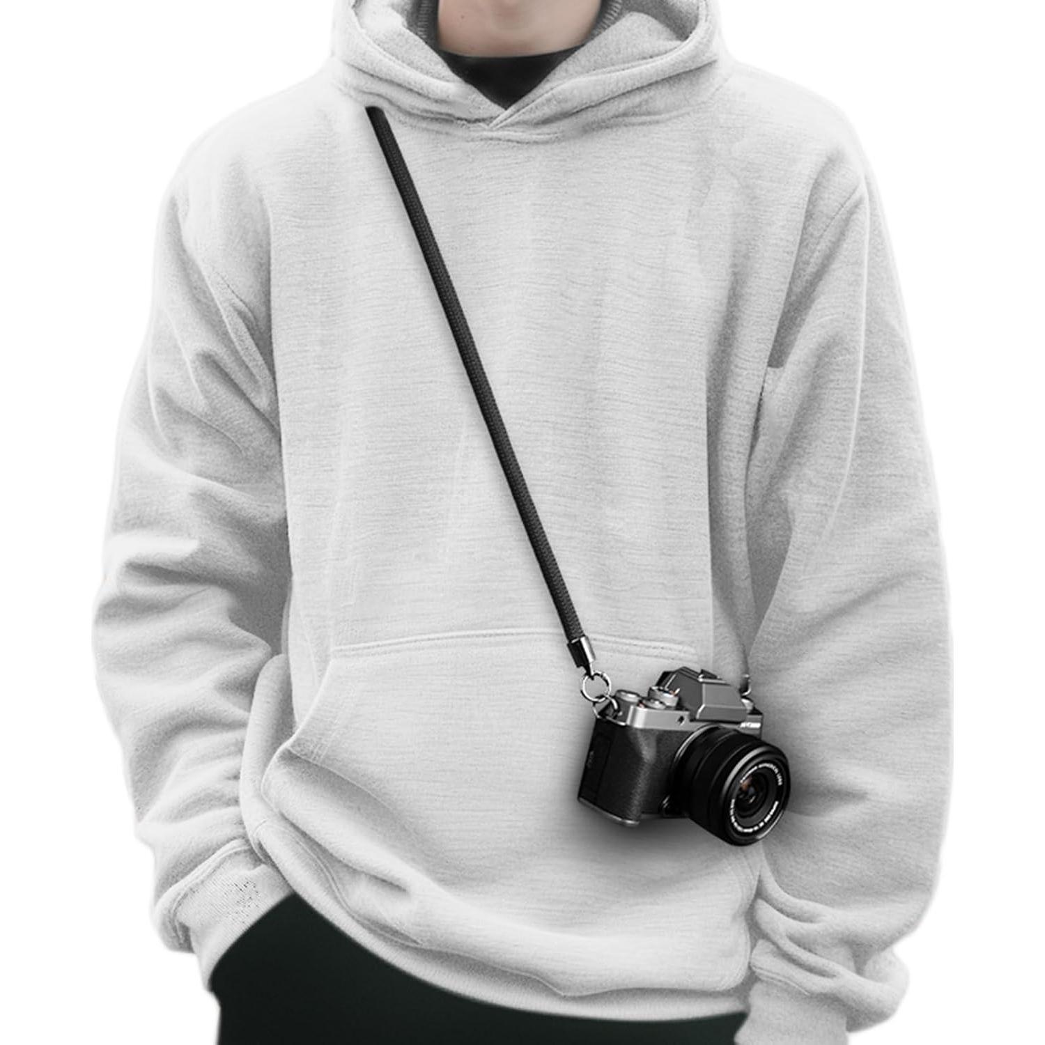 Correa de cámara VOVMOEYA 107-123cm Negro para DSLR y SLR