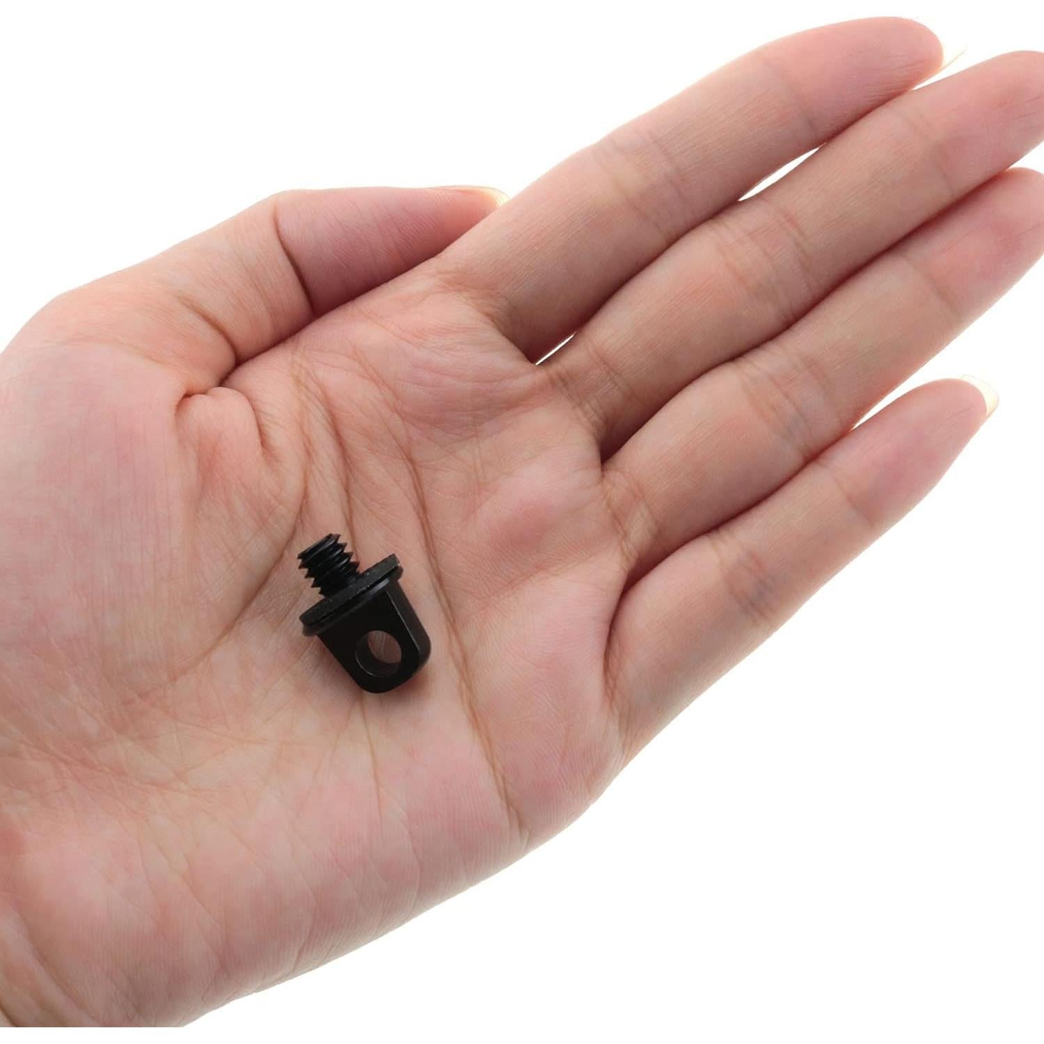 Tornillo de Cámara ZCZQC 1/4-20 Aluminio 2PCS Negro