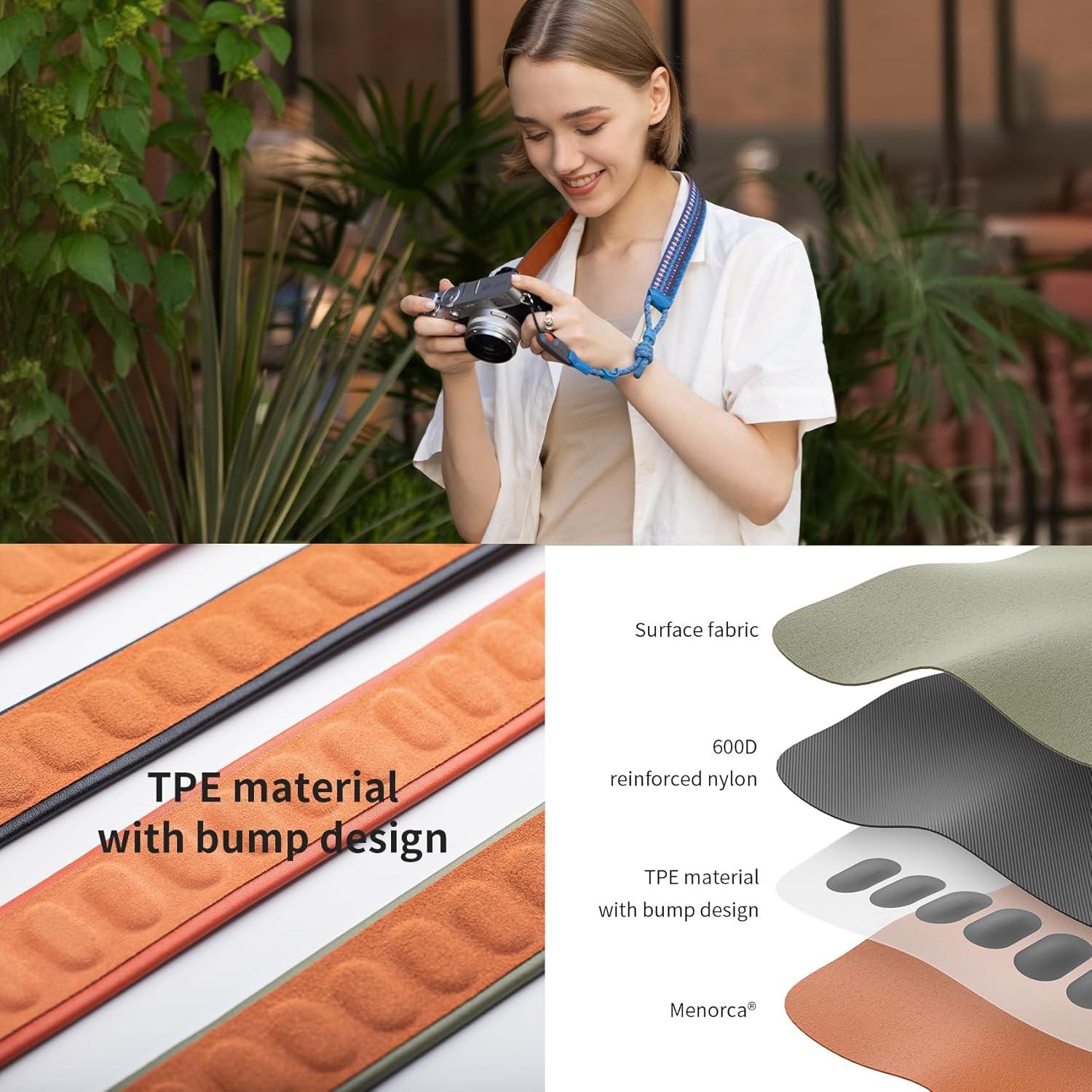 Correa para cámara PGYTECH Air Naranja para Sony ZV-E10 y Canon G7 X