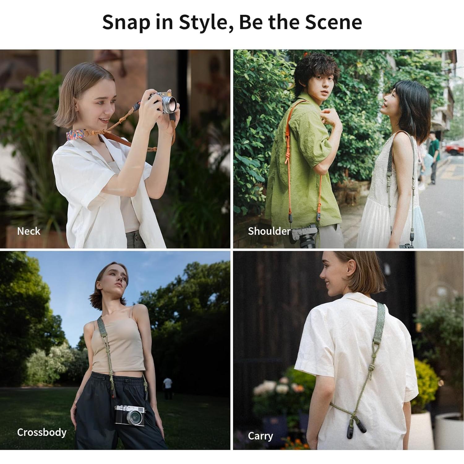 Correa para cámara PGYTECH Air Naranja para Sony ZV-E10 y Canon G7 X