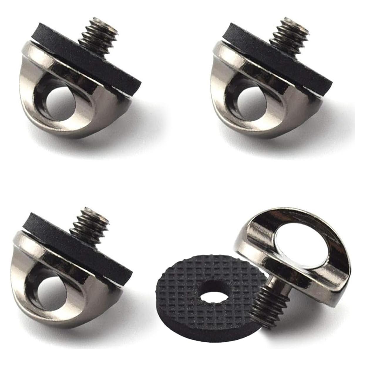 4 Tornillos D de Cámara 1/4-20 con Arandela de Goma NIIIYTYB
