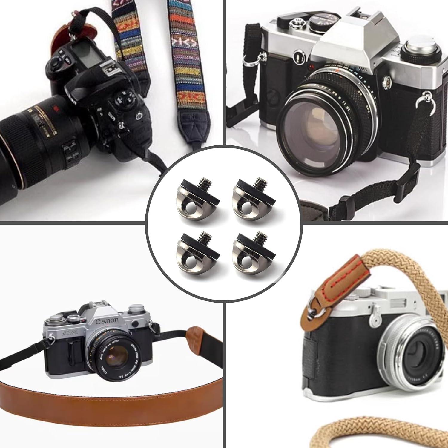 4 Tornillos D de Cámara 1/4-20 con Arandela de Goma NIIIYTYB