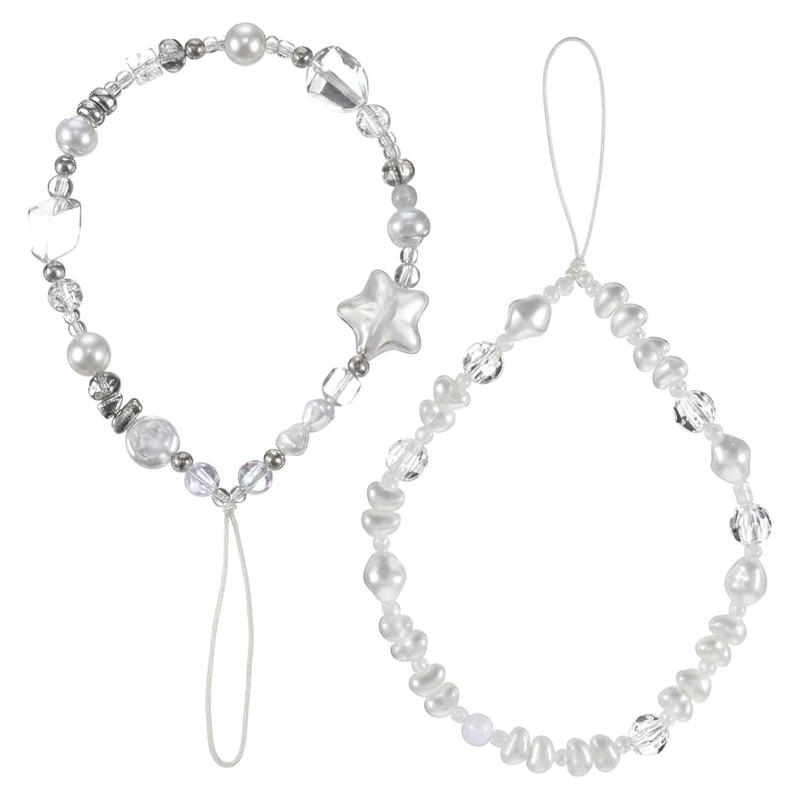 Correa de Muñeca ElevateTech con Cuentas y Perlas - 2 Pcs