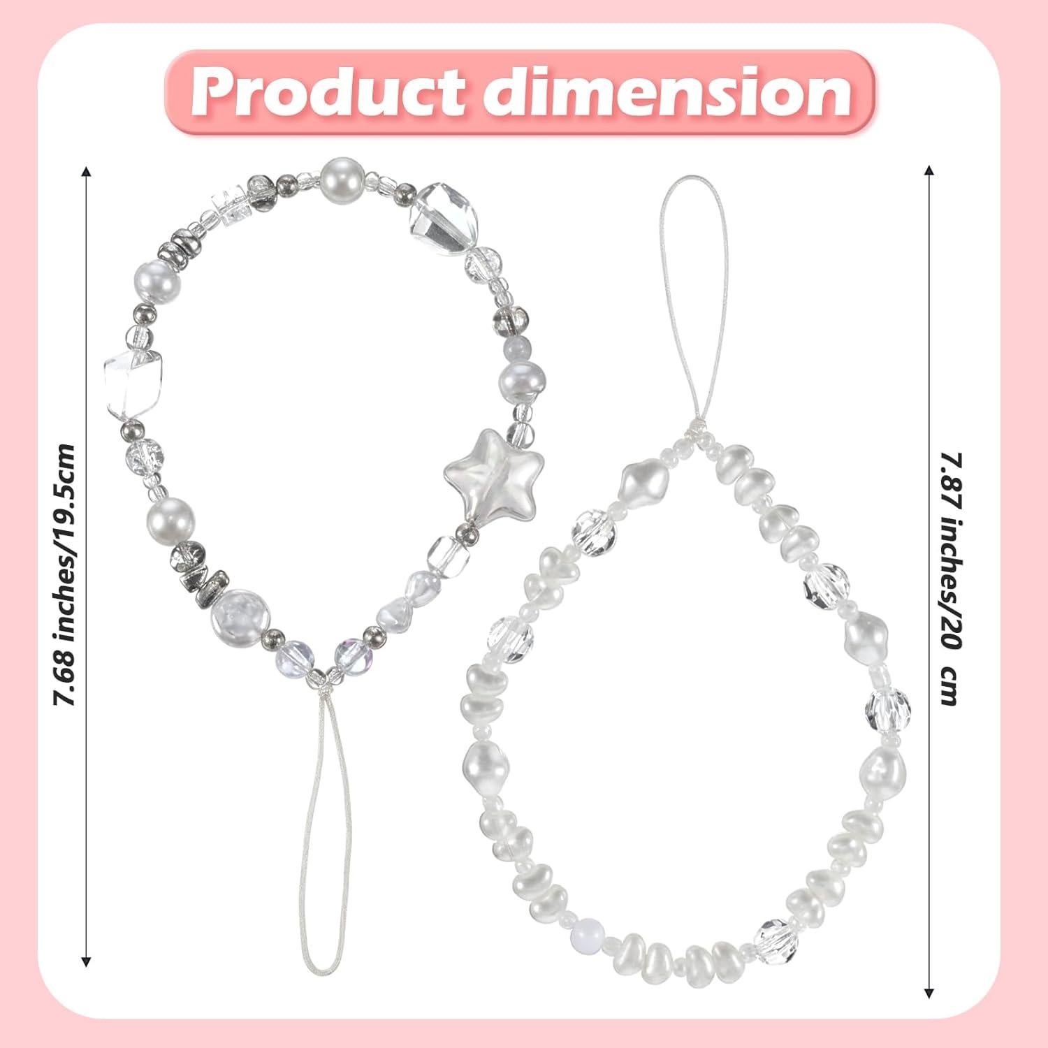 Correa de Muñeca ElevateTech con Cuentas y Perlas - 2 Pcs