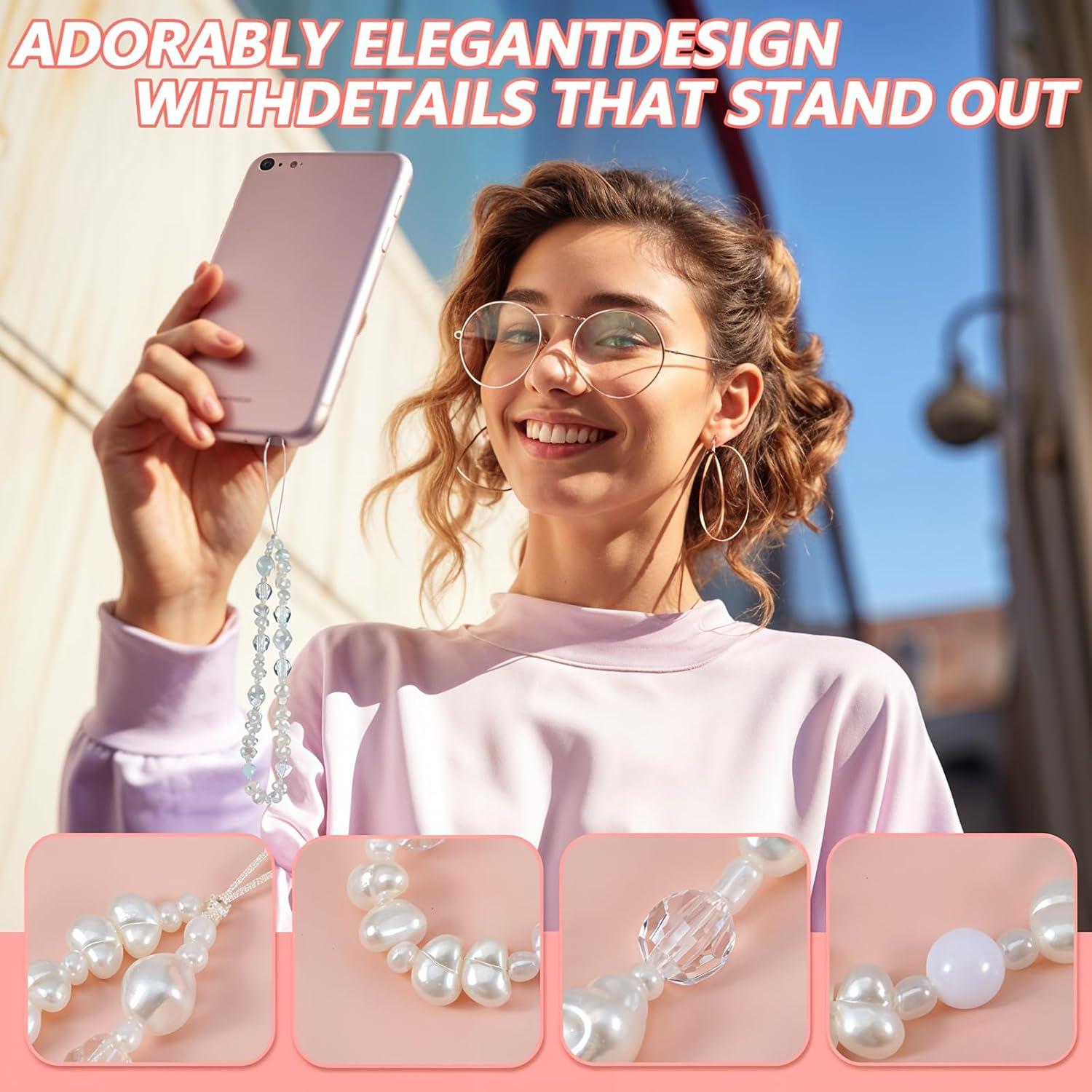 Correa de Muñeca ElevateTech con Cuentas y Perlas - 2 Pcs