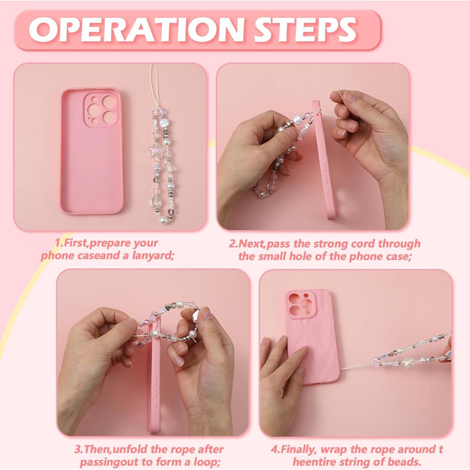 Correa de Muñeca ElevateTech con Cuentas y Perlas - 2 Pcs