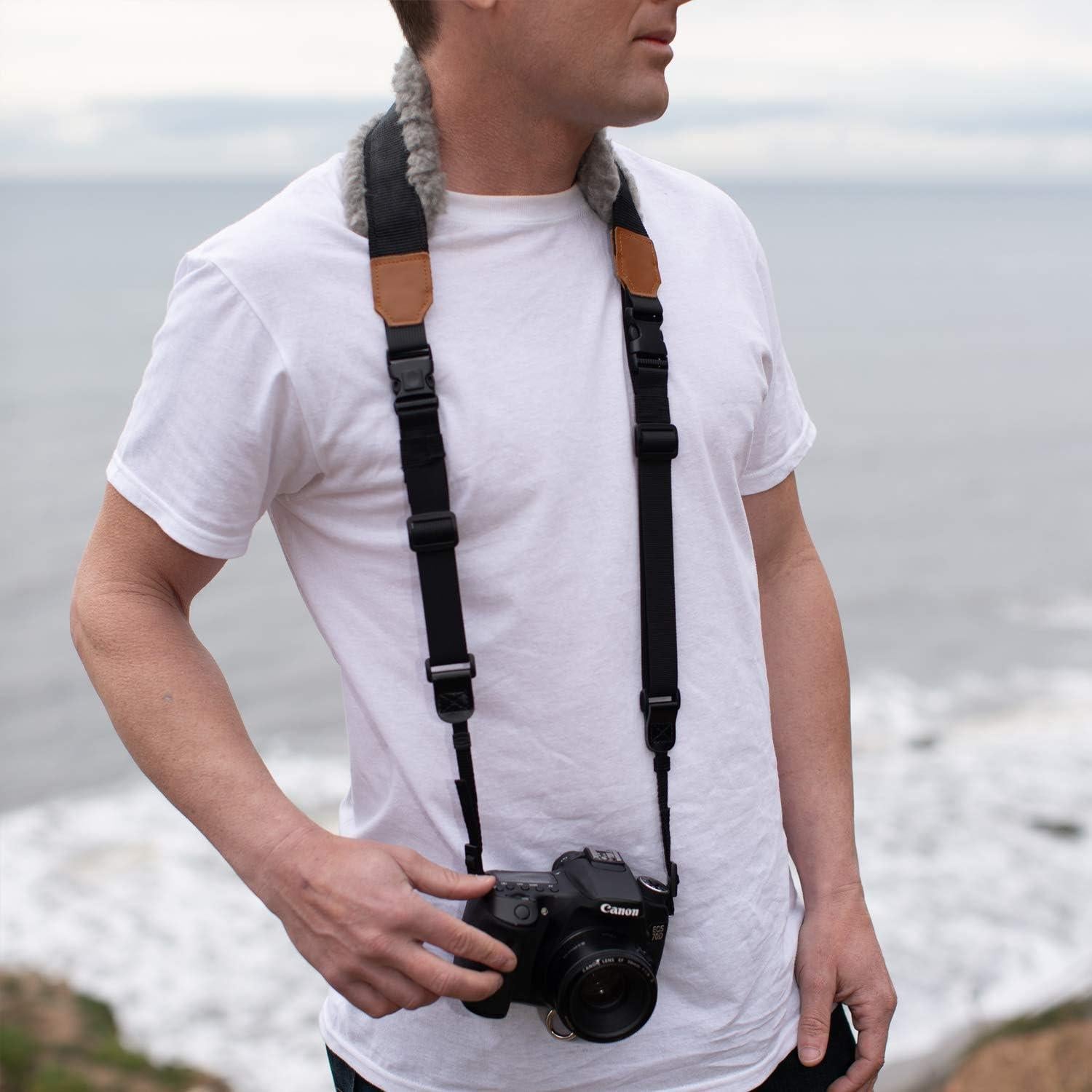 Correa para Cámara DSLR Movo MP-SS8 Piel de Oveja Ajustable