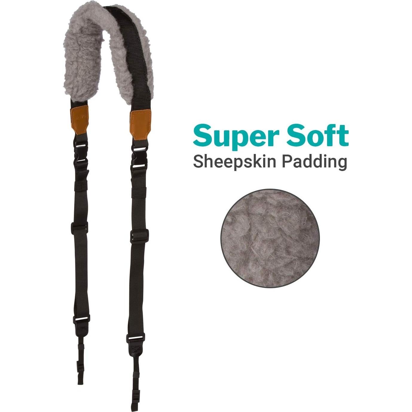 Correa para Cámara DSLR Movo MP-SS8 Piel de Oveja Ajustable