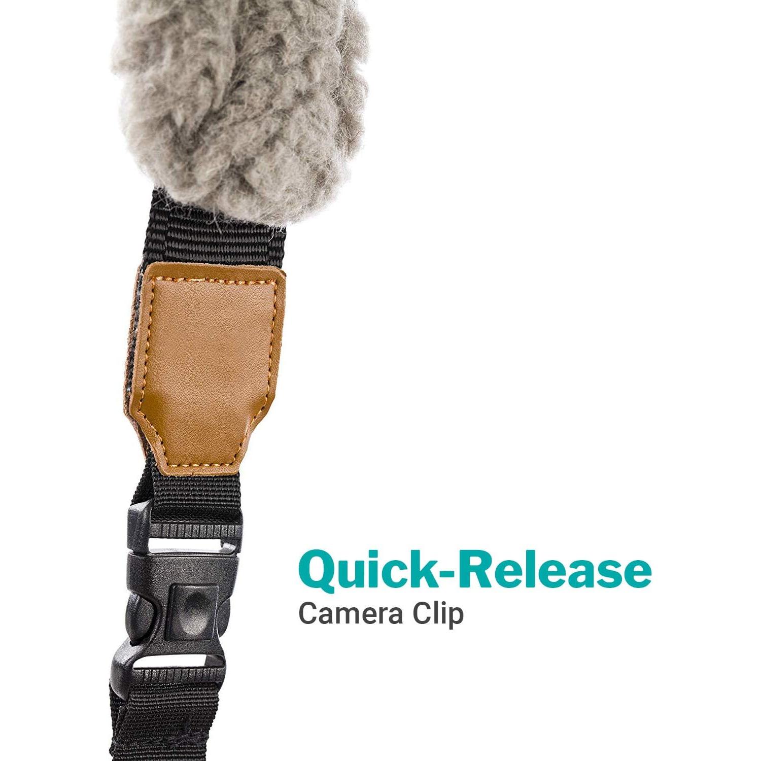 Correa para Cámara DSLR Movo MP-SS8 Piel de Oveja Ajustable