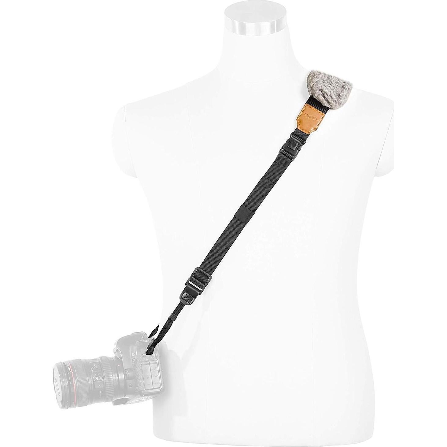 Correa para Cámara DSLR Movo MP-SS8 Piel de Oveja Ajustable