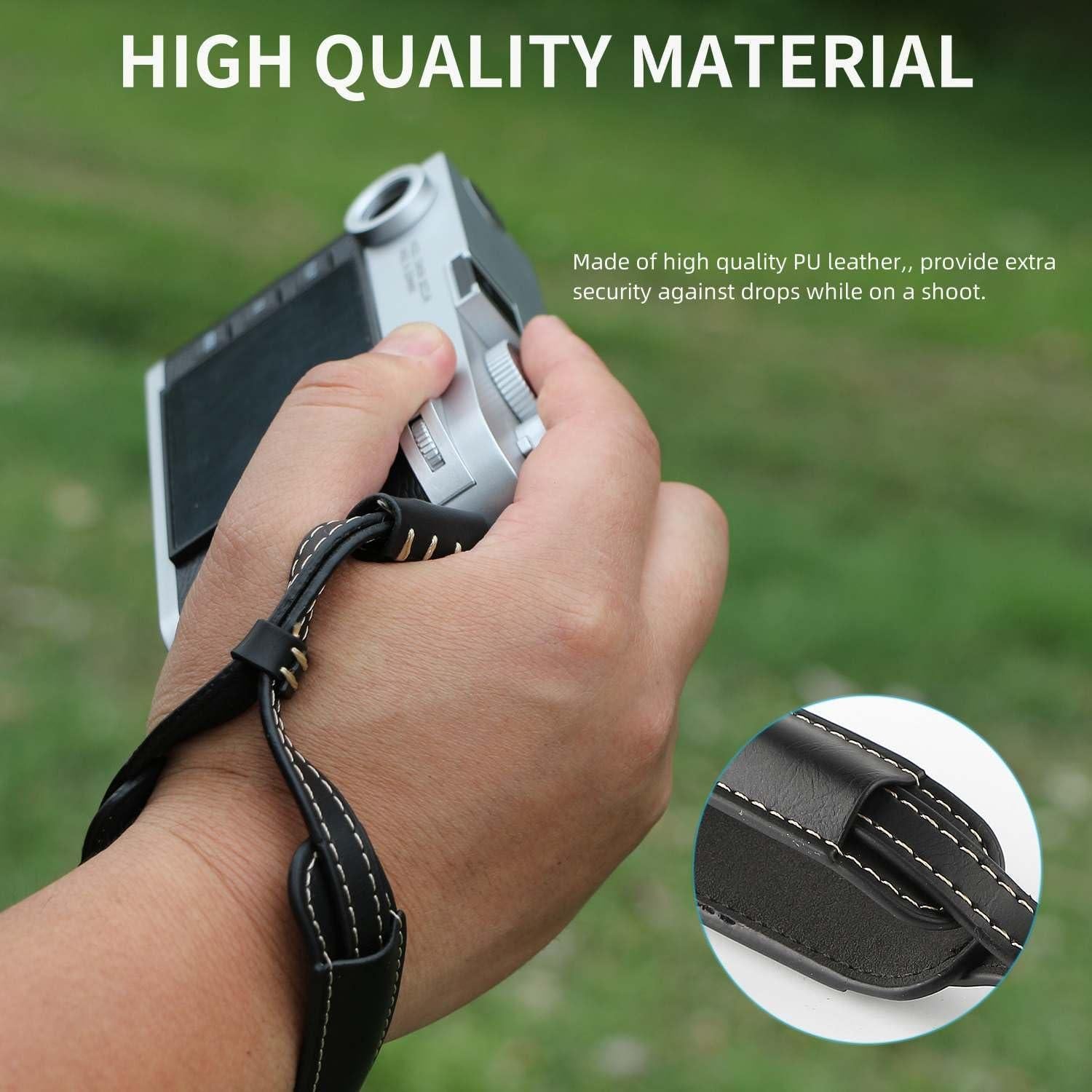 Correa de muñeca de cuero Keabroir para cámaras sin espejo
