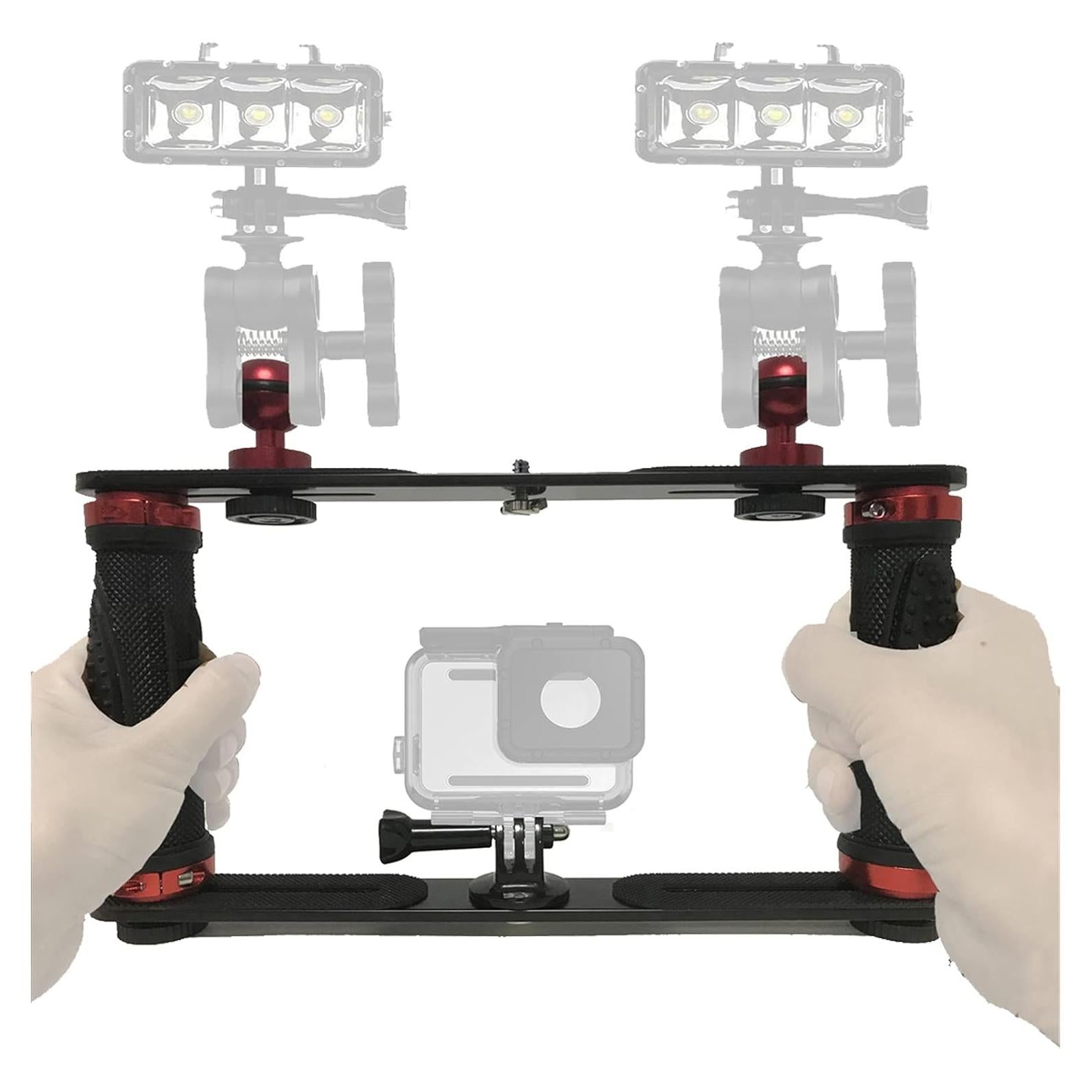 Trípode Estabilizador de Video Submarino Aluminio 1/4"