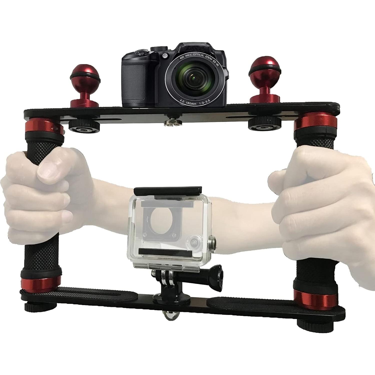 Trípode Estabilizador de Video Submarino Aluminio 1/4"