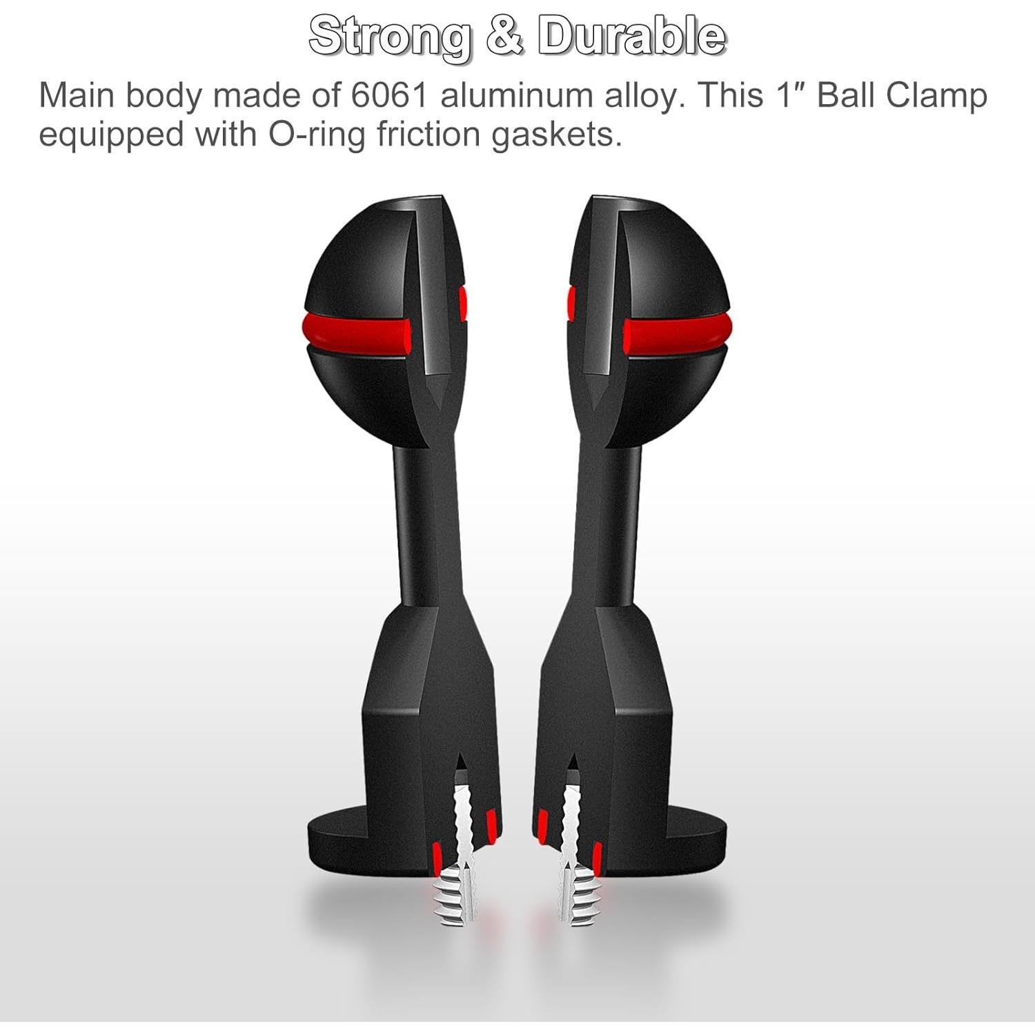 Adaptador de Bola 1" MINIFOCUS a Tornillo 1/4" - 2 Pcs