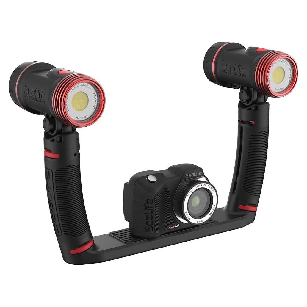 SeaLife Micro 3.0 Pro Duo 5000 Set Underwater Camera & Dual Light Set for Photography and Video, Easy Set-up, Wireless Transfer, Includes Travel case