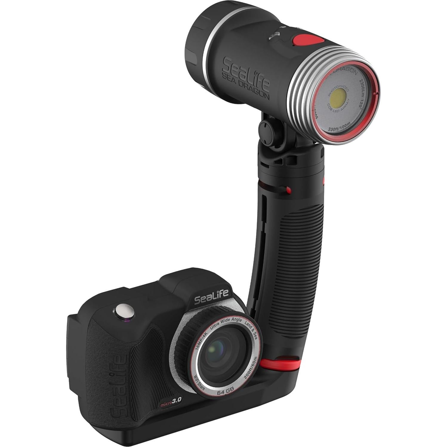 Luz Submarina SeaLife Sea Dragon 2300F con Mango y Bandeja