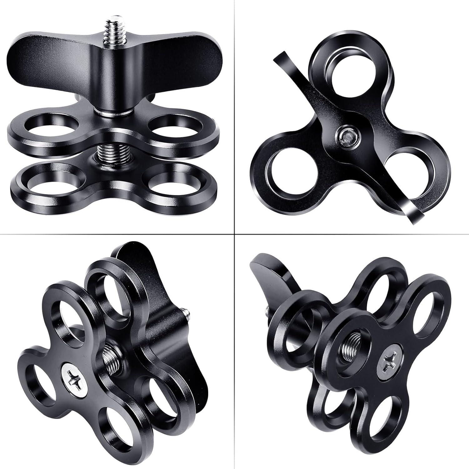 Soporte de cámara submarina LetonPower 3 agujeros 25mm